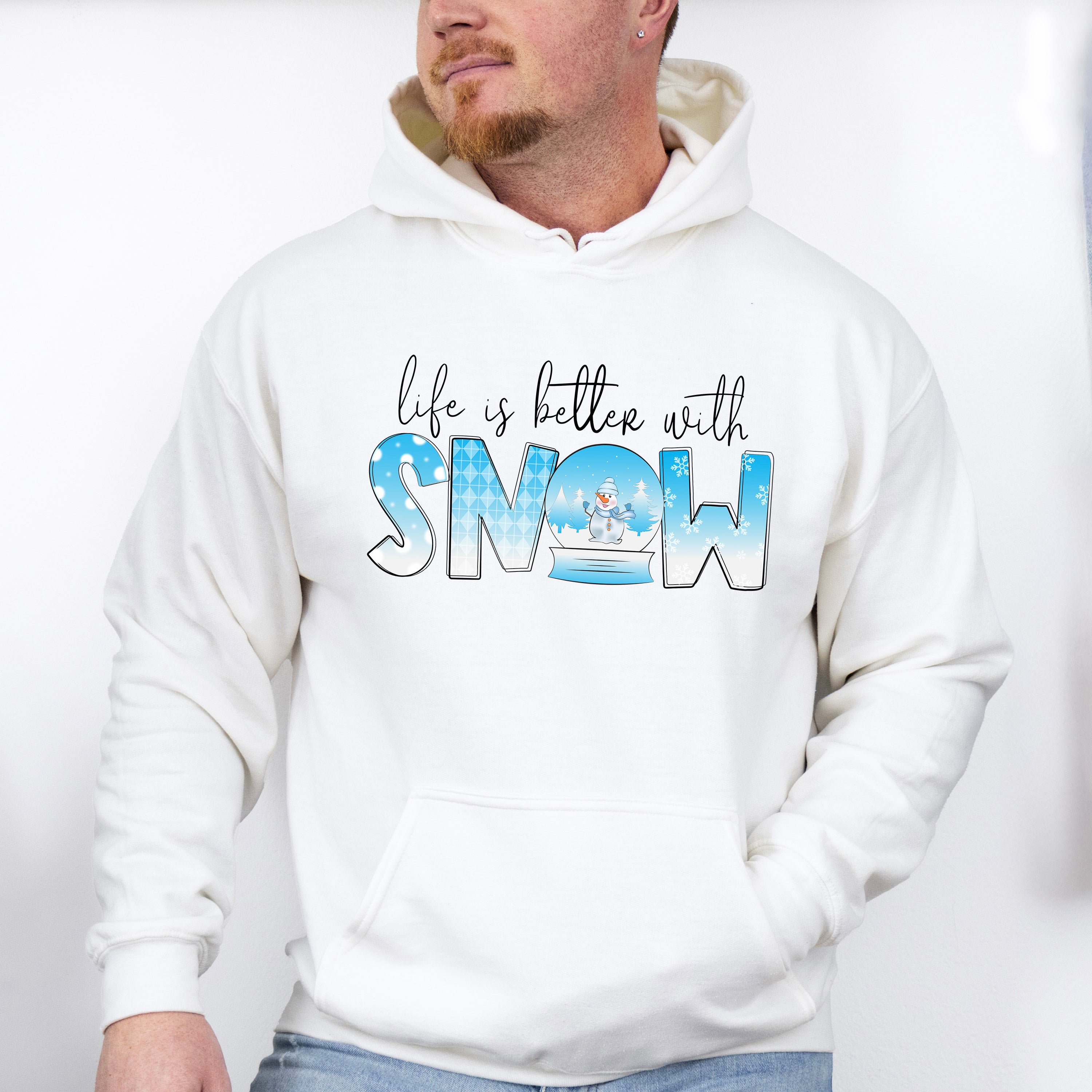 Life Is Better With Snow - Winter Unisex Crewneck T-Shirt Sweatshirt Hoodie