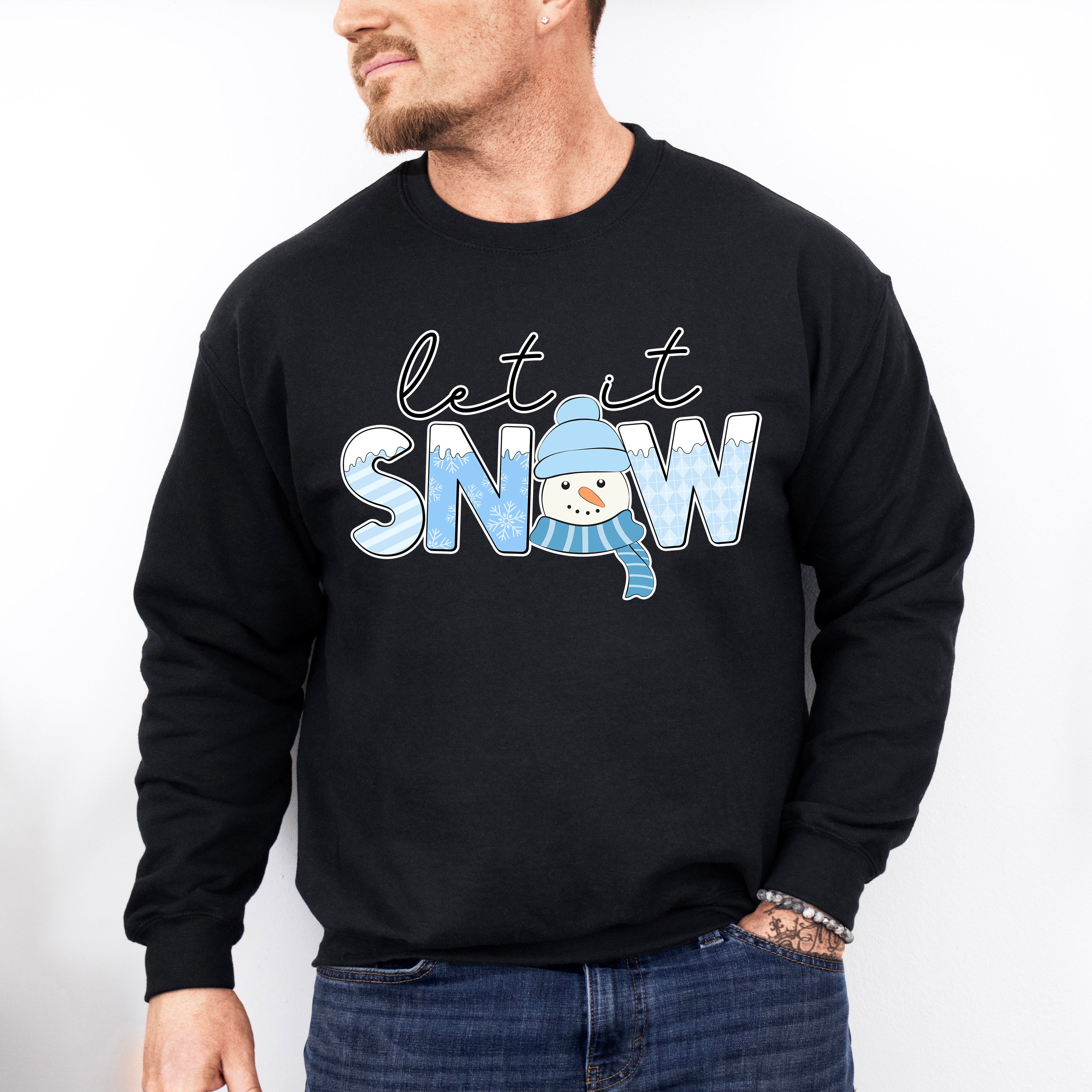 Let It Snow - Winter Unisex Crewneck T-Shirt Sweatshirt Hoodie