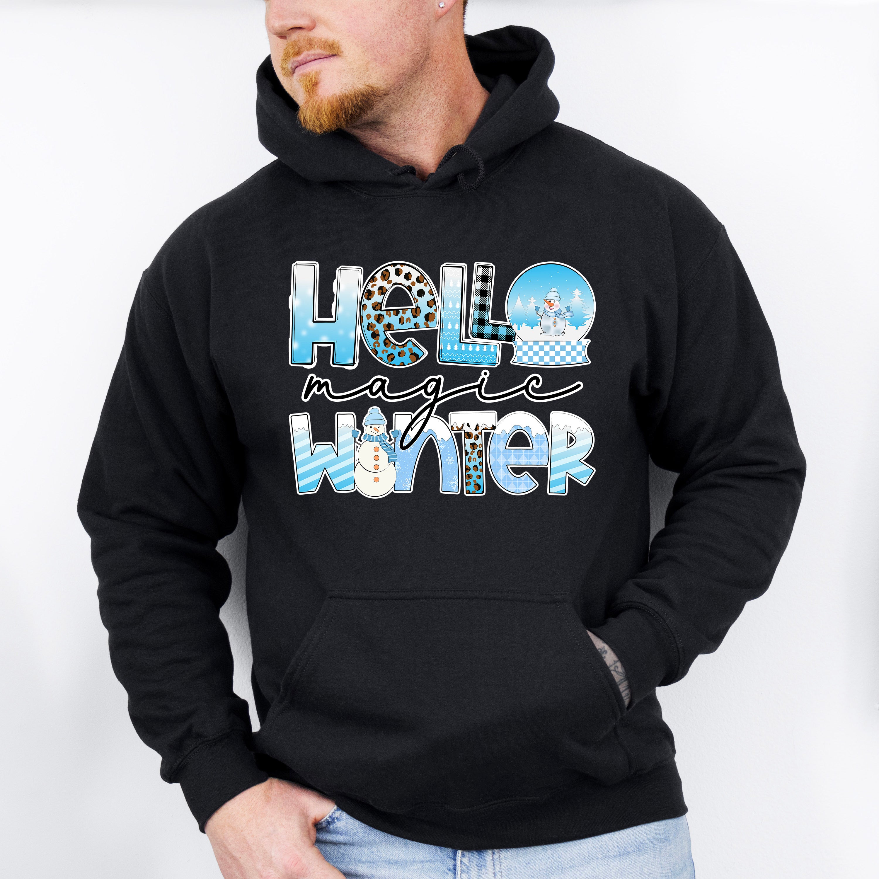 Hello Magic Winter - Winter Unisex Crewneck T-Shirt Sweatshirt Hoodie