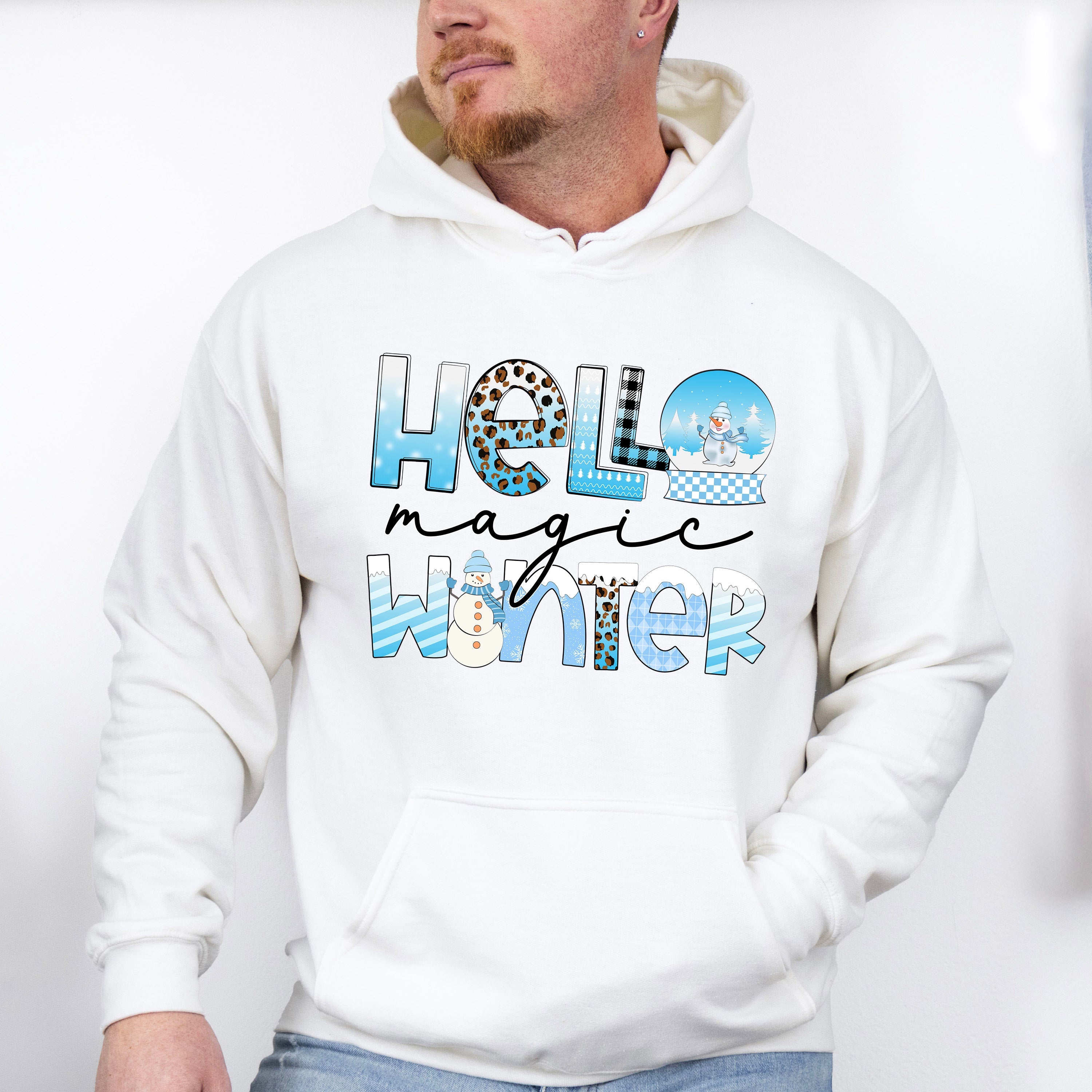 Hello Magic Winter - Winter Unisex Crewneck T-Shirt Sweatshirt Hoodie