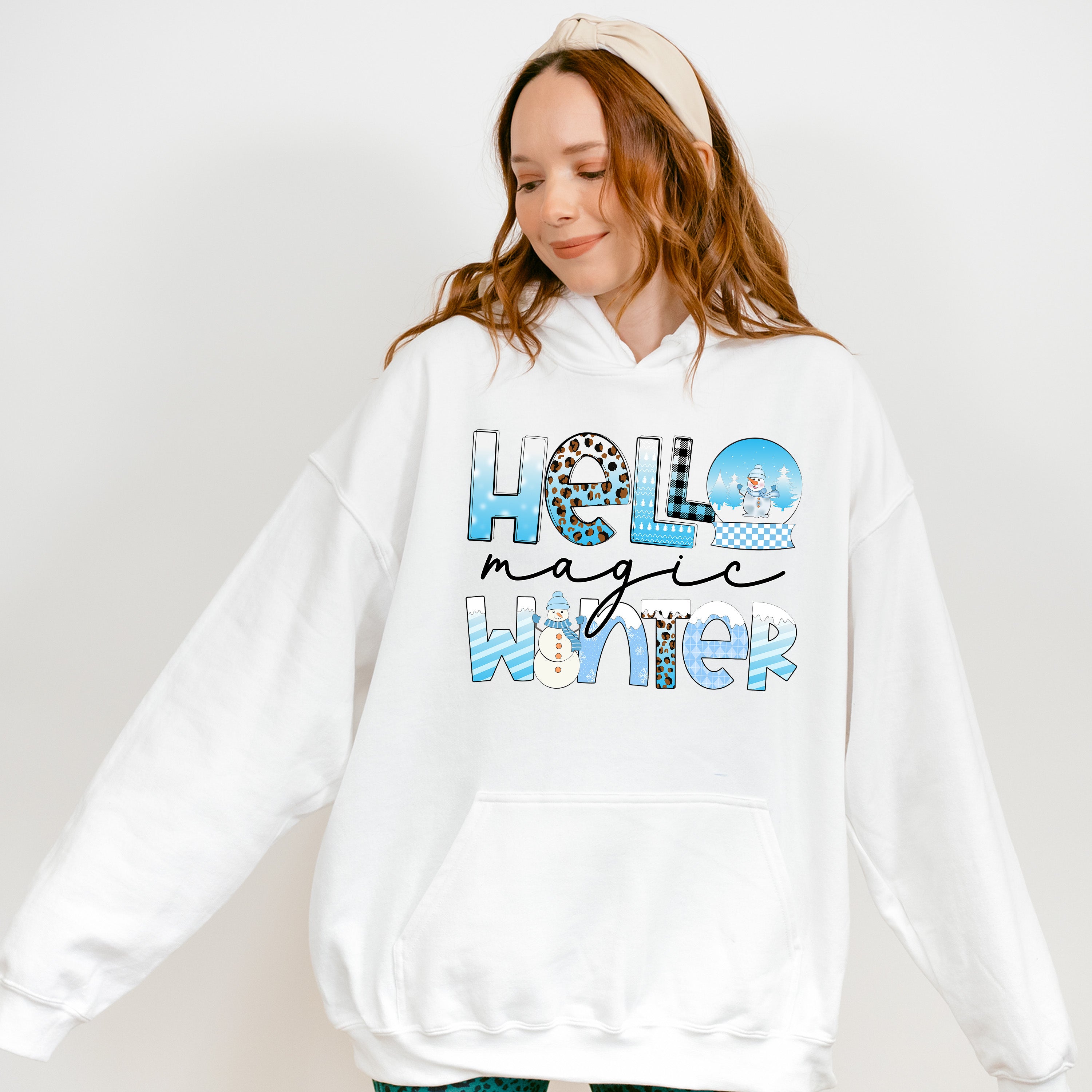 Hello Magic Winter - Winter Unisex Crewneck T-Shirt Sweatshirt Hoodie