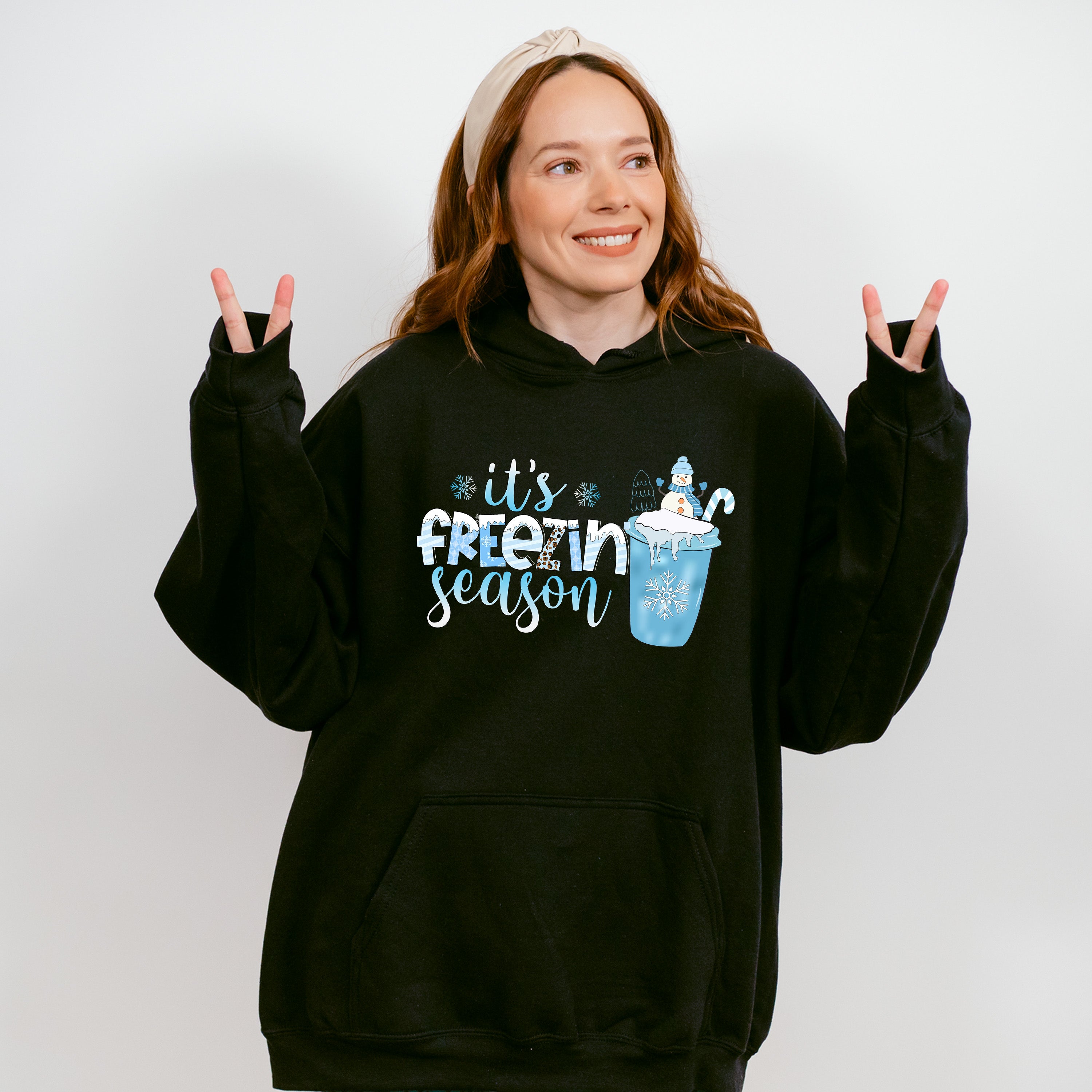 It's Freezin Season - Winter Unisex Crewneck T-Shirt Sweatshirt Hoodie