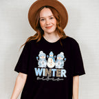 Winter Vibes Snowman Design - Winter Unisex Crewneck T-Shirt Sweatshirt Hoodie