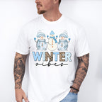Winter Vibes Snowman Design - Winter Unisex Crewneck T-Shirt Sweatshirt Hoodie