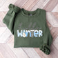 Hello Winter Cursive Design - Winter Unisex Crewneck T-Shirt Sweatshirt Hoodie