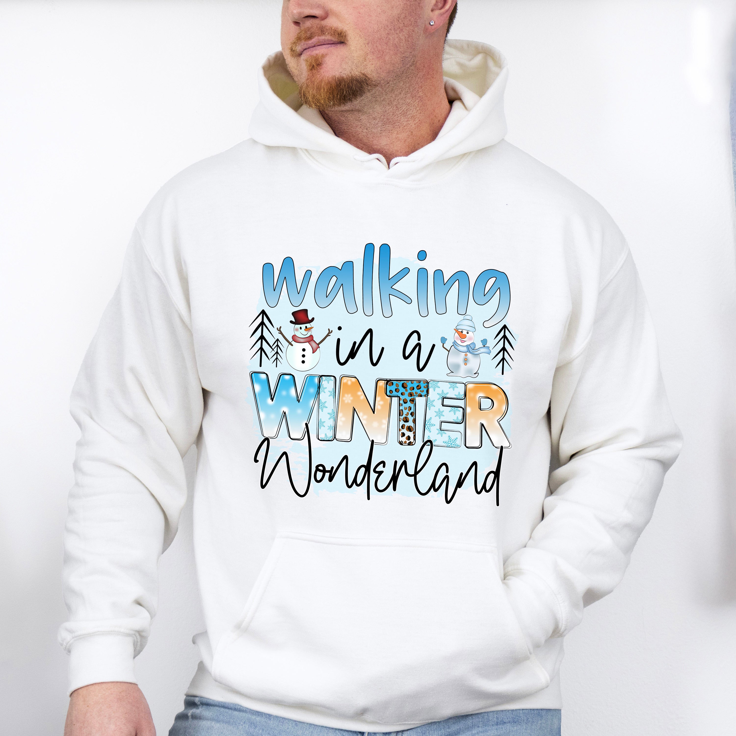 Walking In A Winter Wonderland - Winter Unisex Crewneck T-Shirt Sweatshirt Hoodie