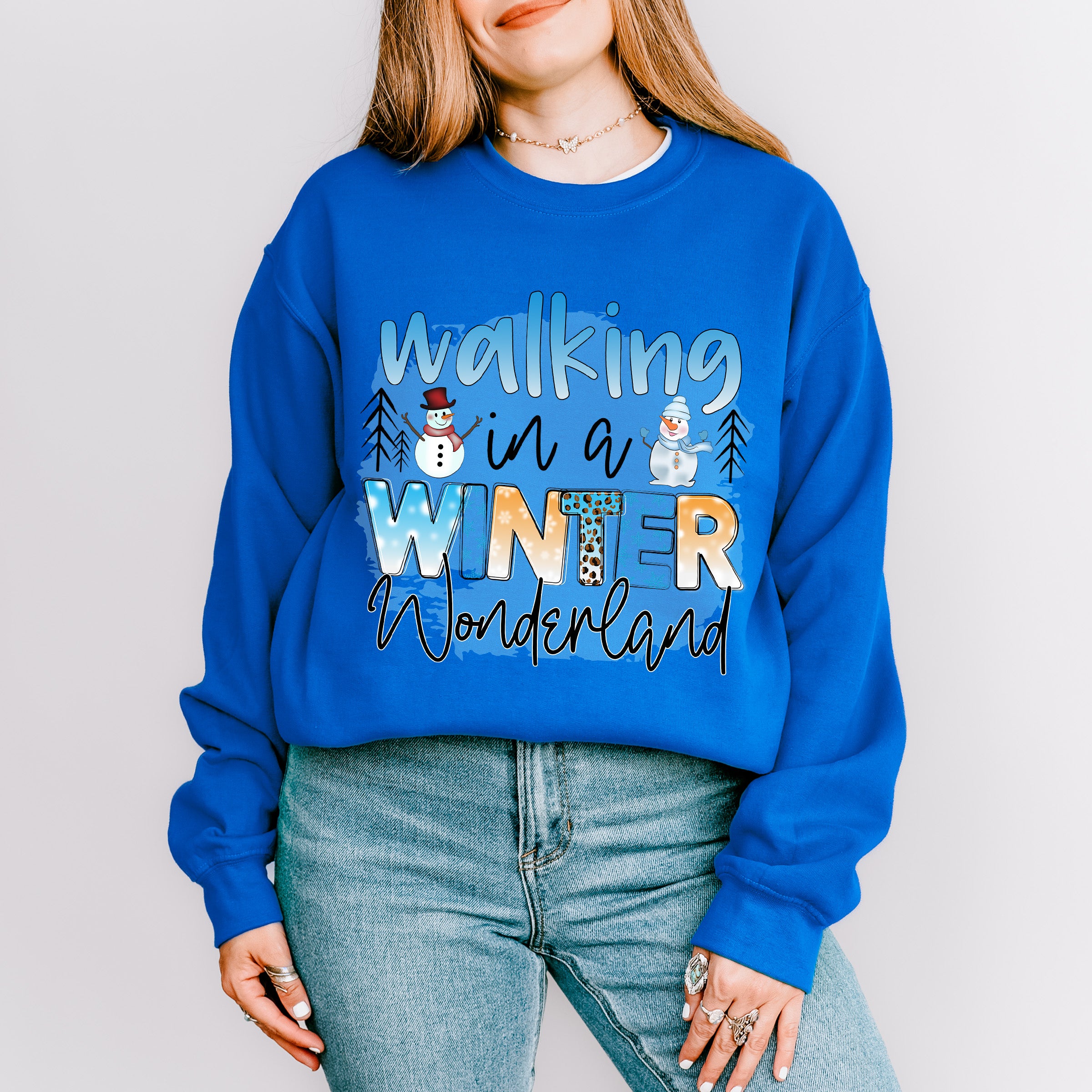 Walking In A Winter Wonderland - Winter Unisex Crewneck T-Shirt Sweatshirt Hoodie