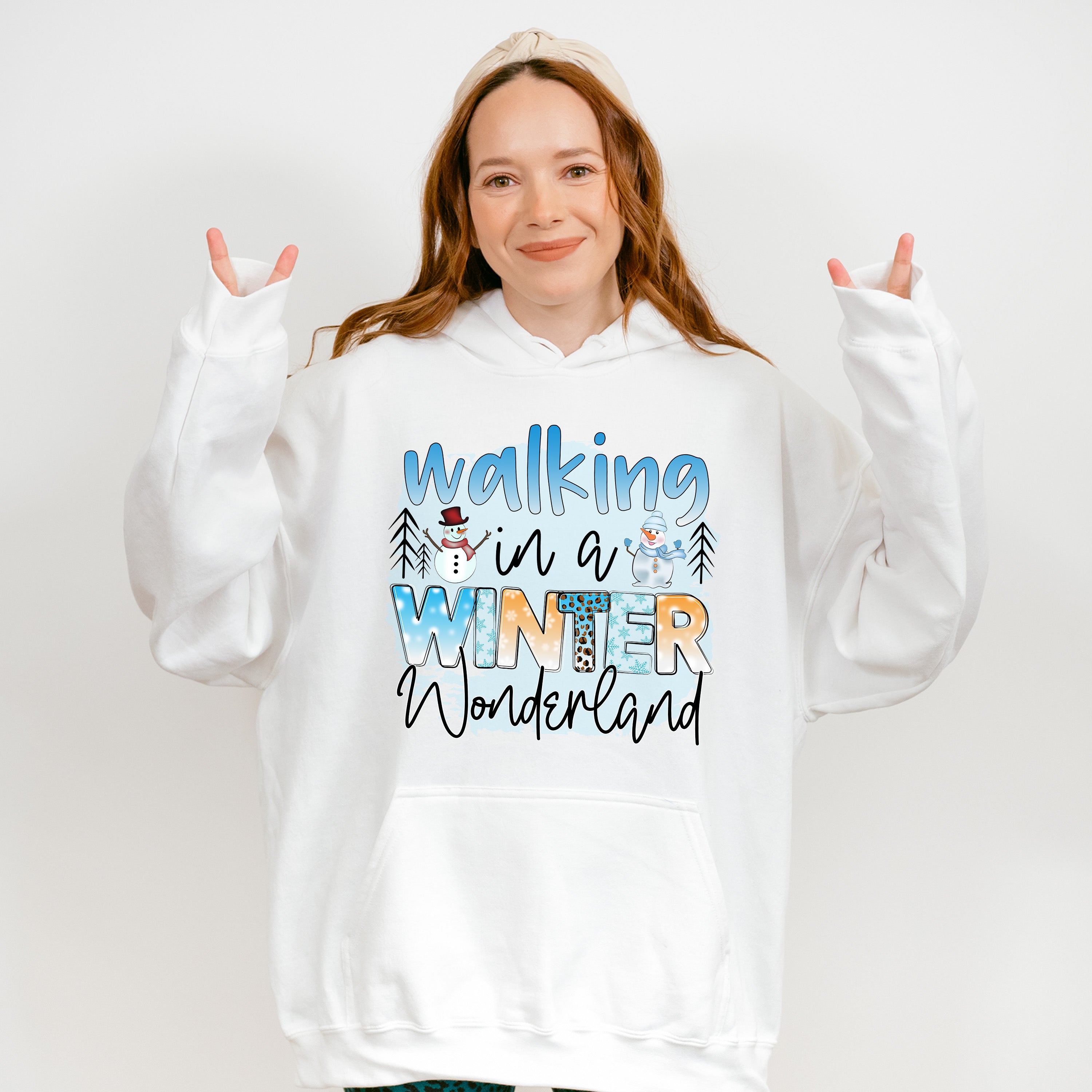 Walking In A Winter Wonderland - Winter Unisex Crewneck T-Shirt Sweatshirt Hoodie