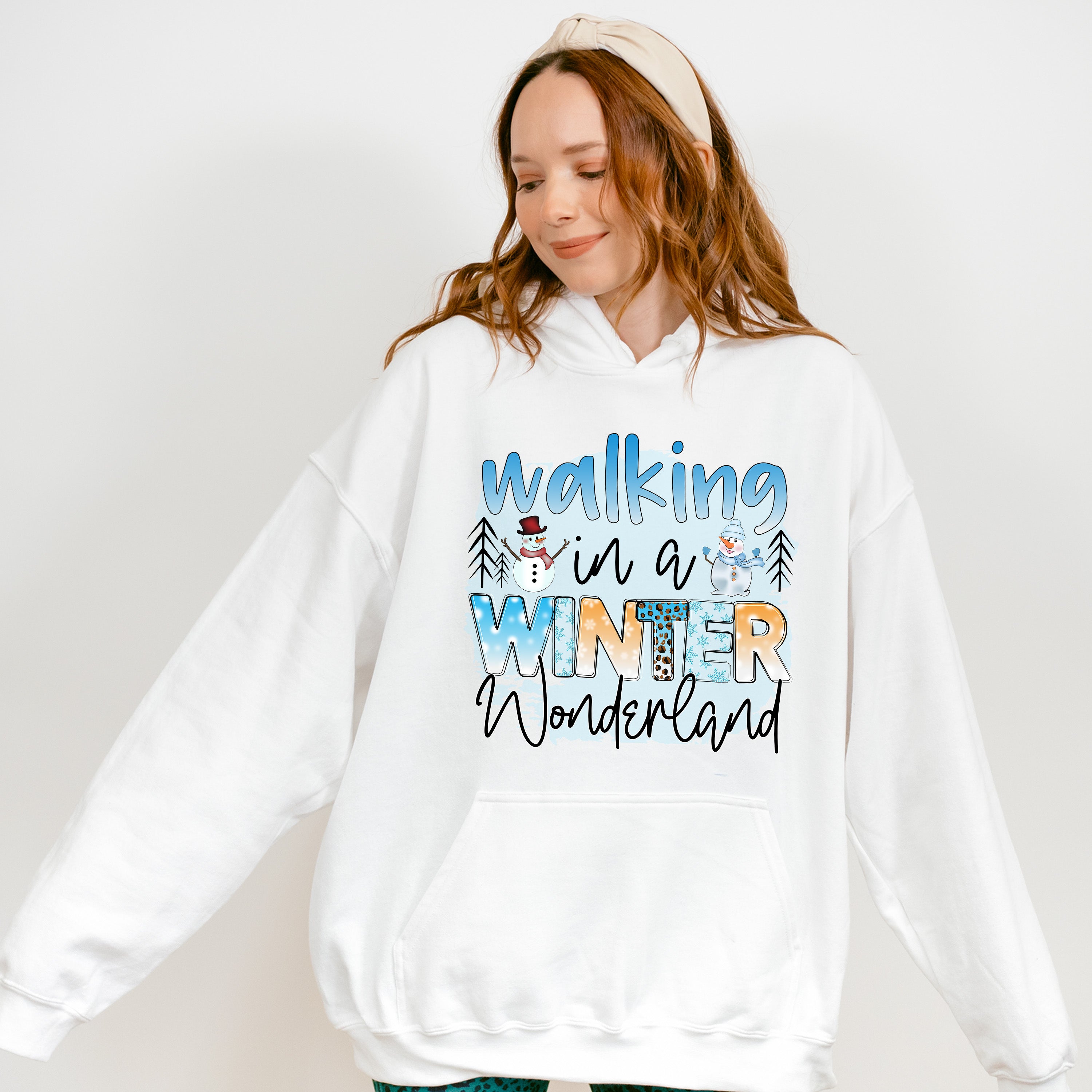 Walking In A Winter Wonderland - Winter Unisex Crewneck T-Shirt Sweatshirt Hoodie