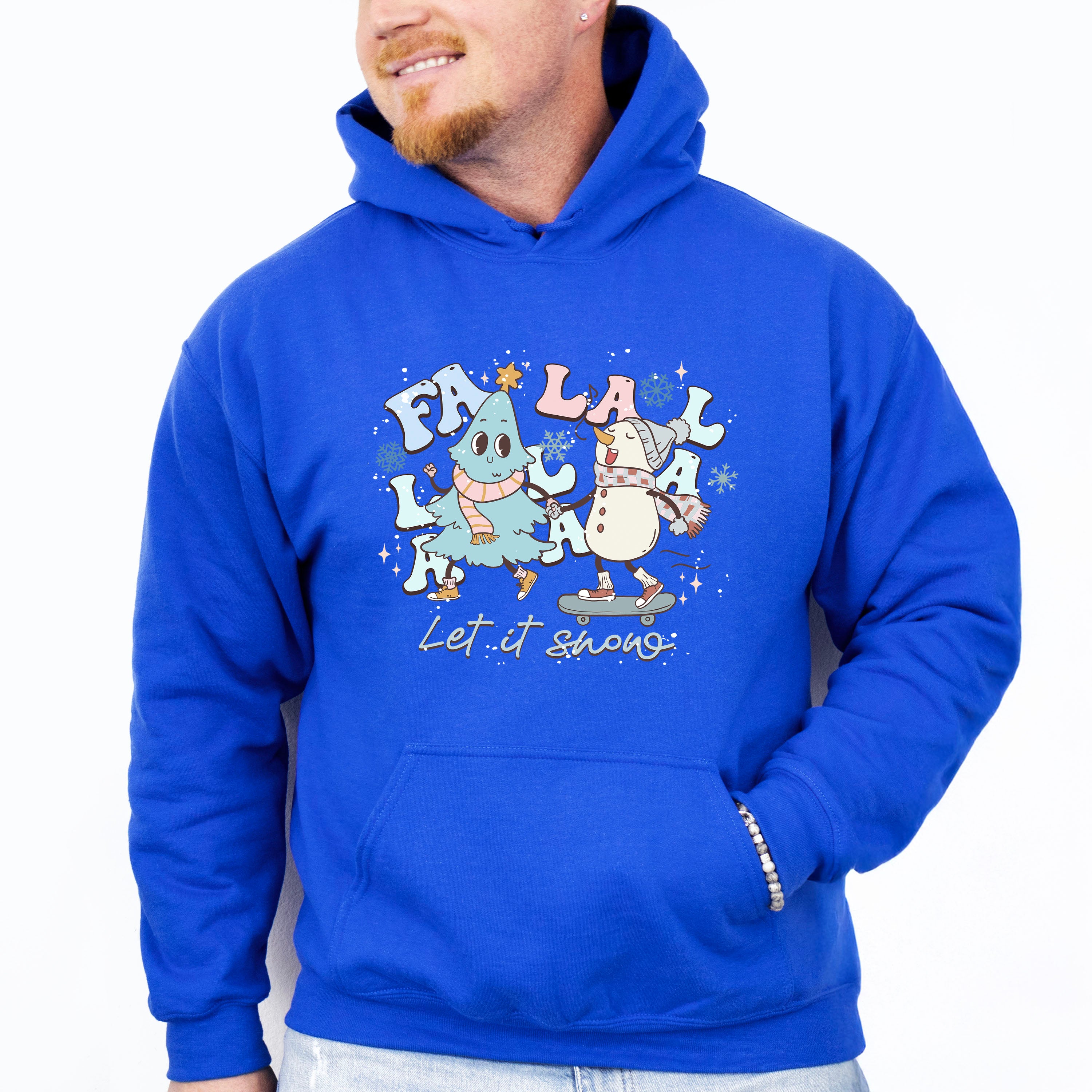 Snowman And Tree Design - Winter Unisex Crewneck T-Shirt Sweatshirt Hoodie