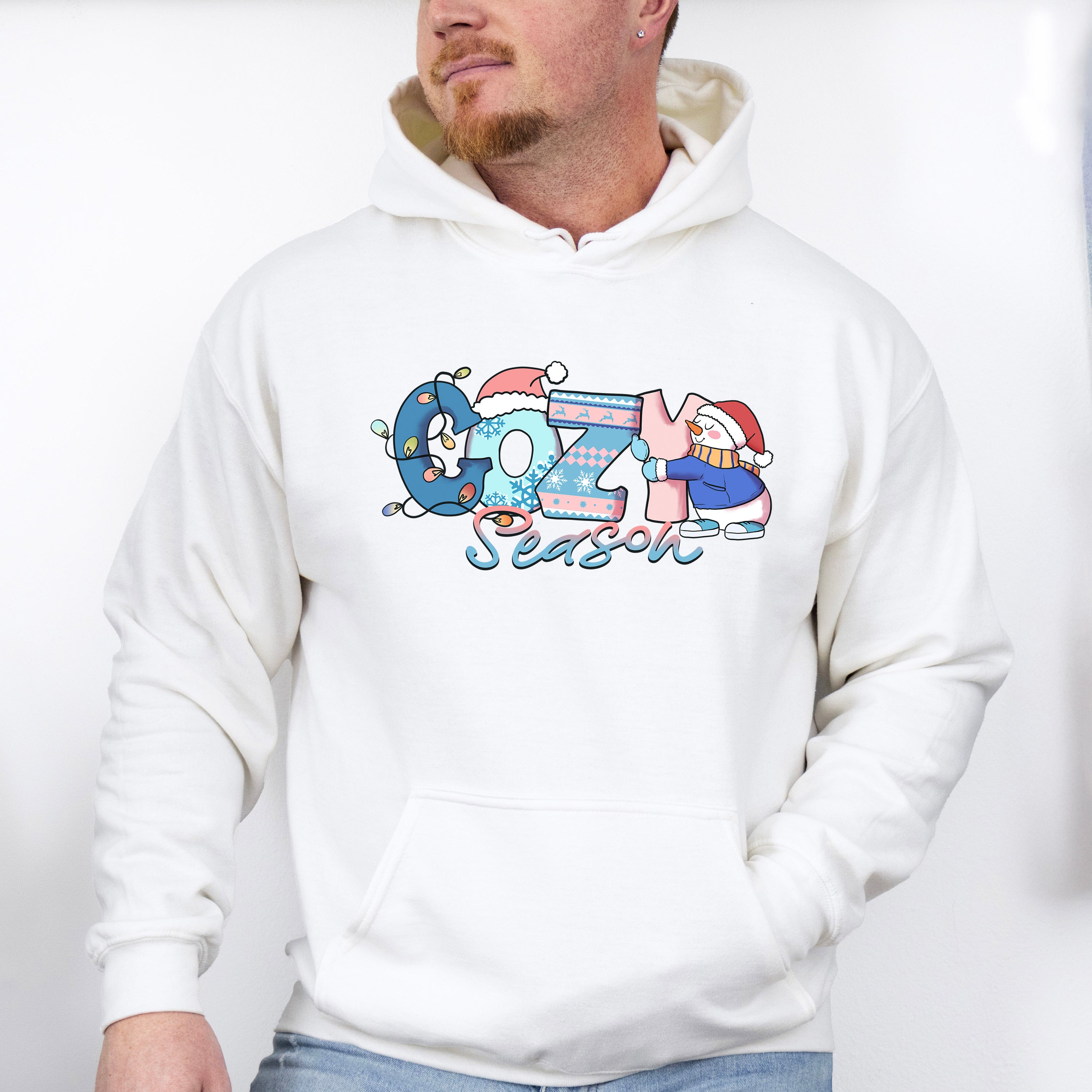 Cozy Season Snowman Design - Winter Unisex Crewneck T-Shirt Sweatshirt Hoodie