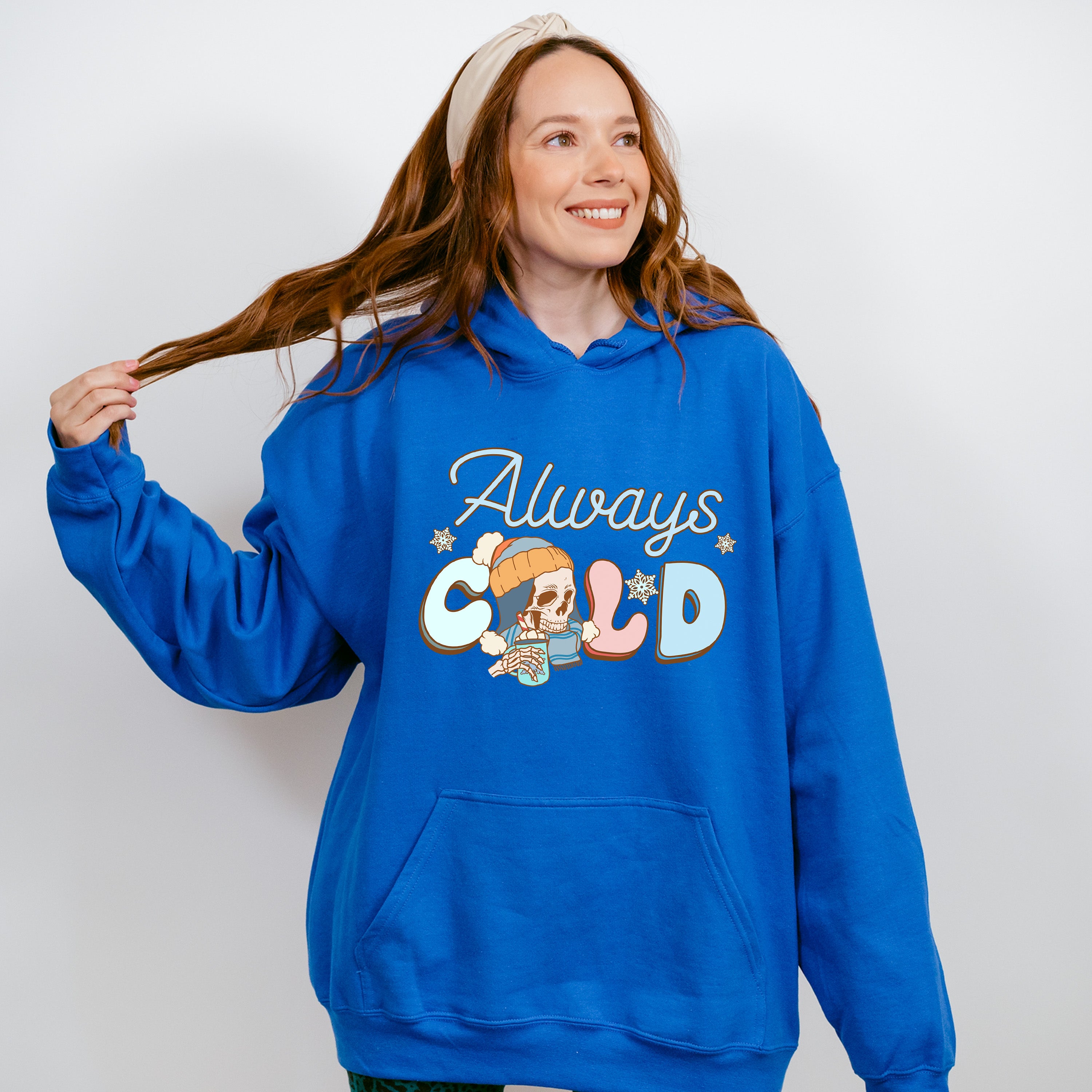 Always Cold Skeleton Design - Winter Unisex Crewneck T-Shirt Sweatshirt Hoodie