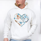 Hello Winter Heart Design - Winter Unisex Crewneck T-Shirt Sweatshirt Hoodie
