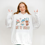 Let It Snow Reindeer Design - Winter Unisex Crewneck T-Shirt Sweatshirt Hoodie