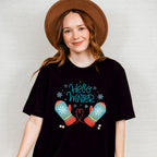 Hello Winter Mittens - Winter Unisex Crewneck T-Shirt Sweatshirt Hoodie