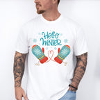 Hello Winter Mittens - Winter Unisex Crewneck T-Shirt Sweatshirt Hoodie