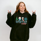 Winter Vibes Blue Design - Winter Unisex Crewneck T-Shirt Sweatshirt Hoodie