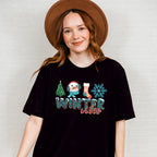 Winter Vibes Blue Design - Winter Unisex Crewneck T-Shirt Sweatshirt Hoodie
