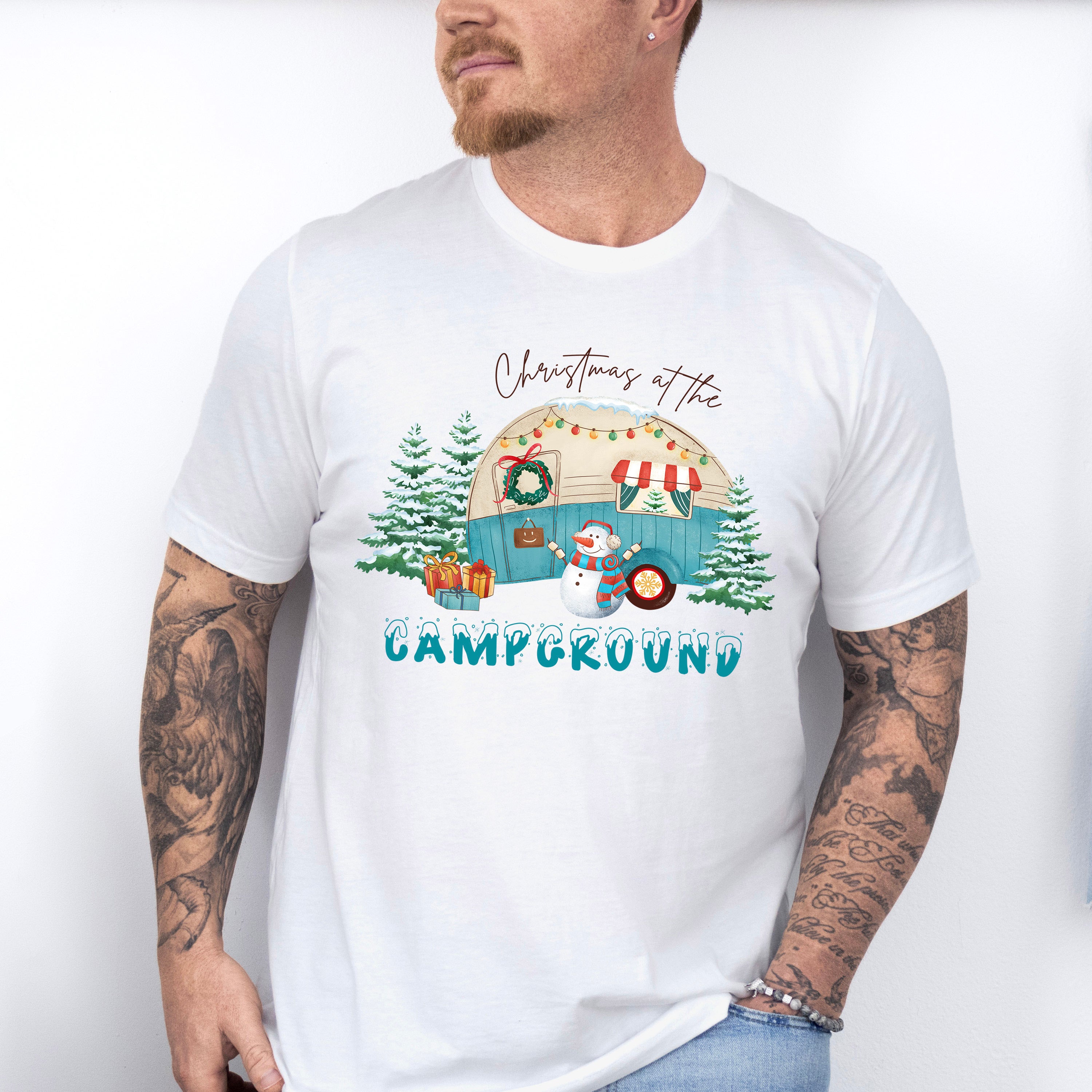 Christmas At The Campground - Winter Unisex Crewneck T-Shirt Sweatshirt Hoodie
