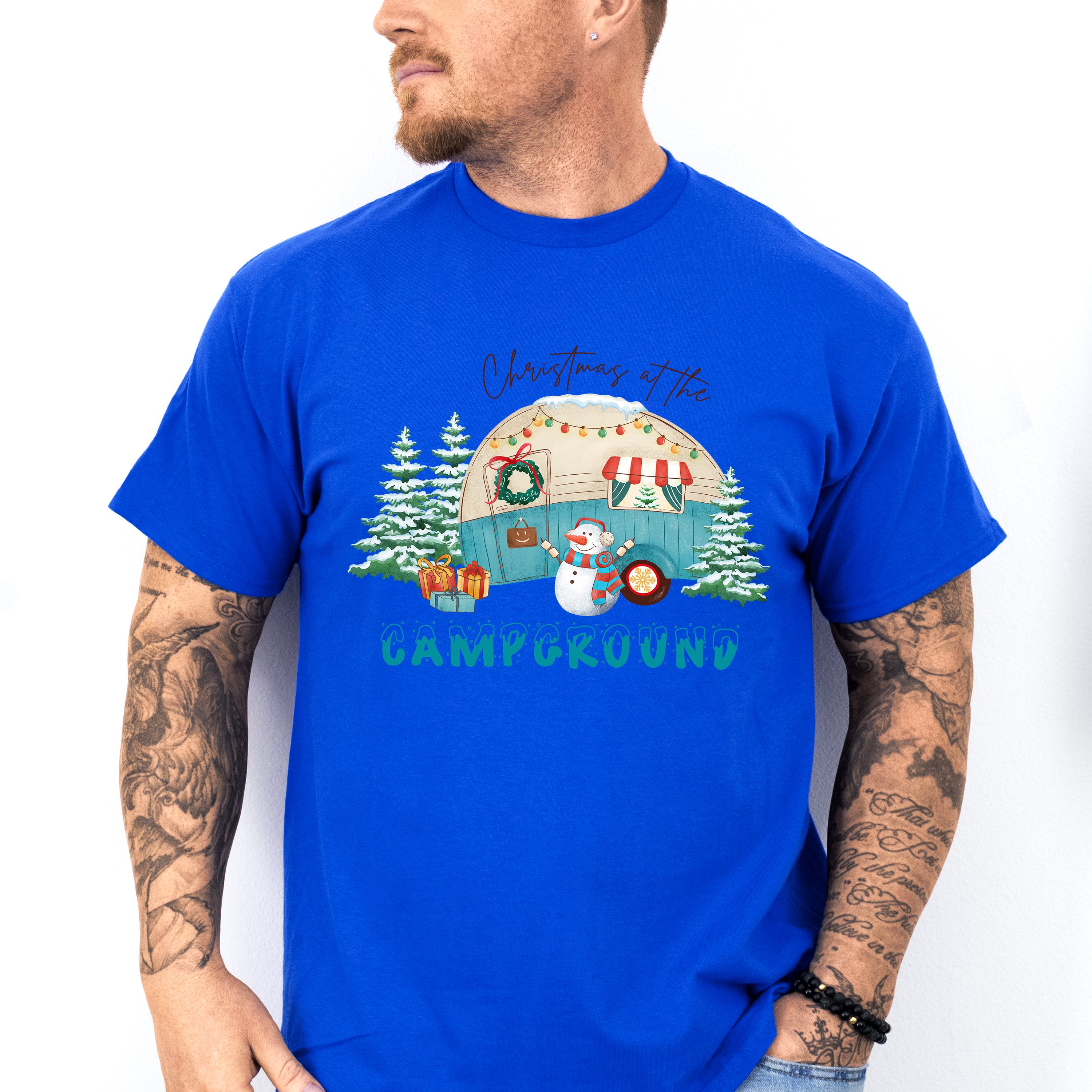 Christmas At The Campground - Winter Unisex Crewneck T-Shirt Sweatshirt Hoodie
