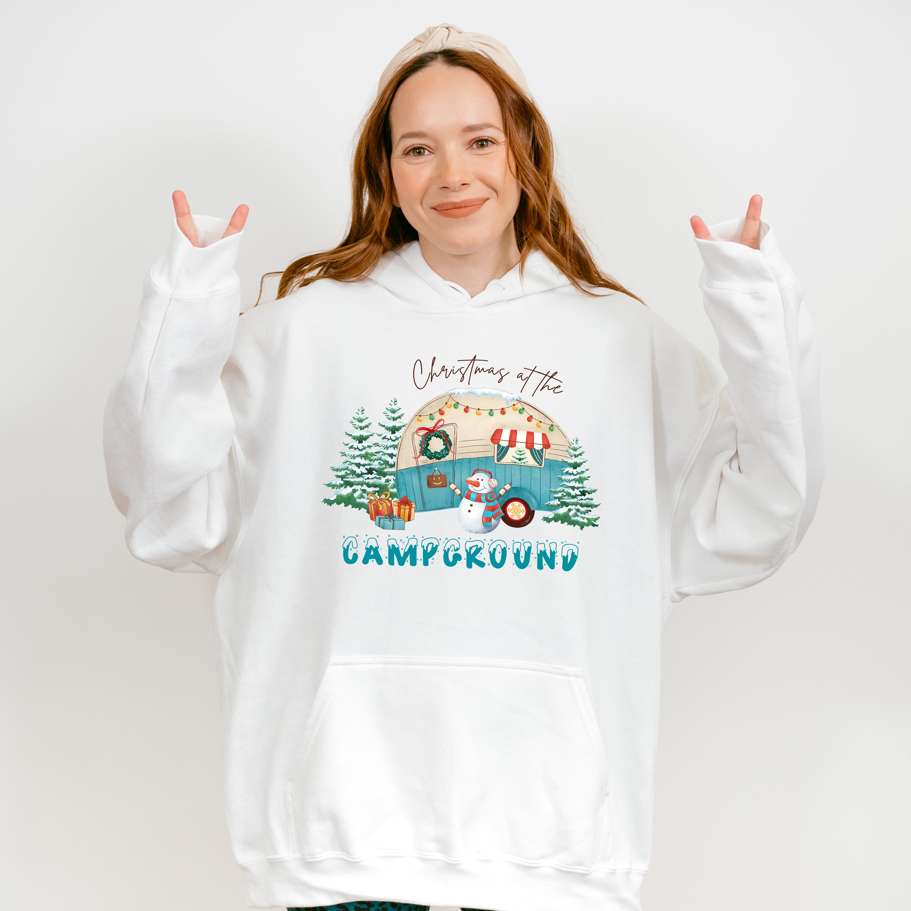 Christmas At The Campground - Winter Unisex Crewneck T-Shirt Sweatshirt Hoodie