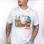 Winter Kisses Snowflakes Wishes - Winter Unisex Crewneck T-Shirt Sweatshirt Hoodie