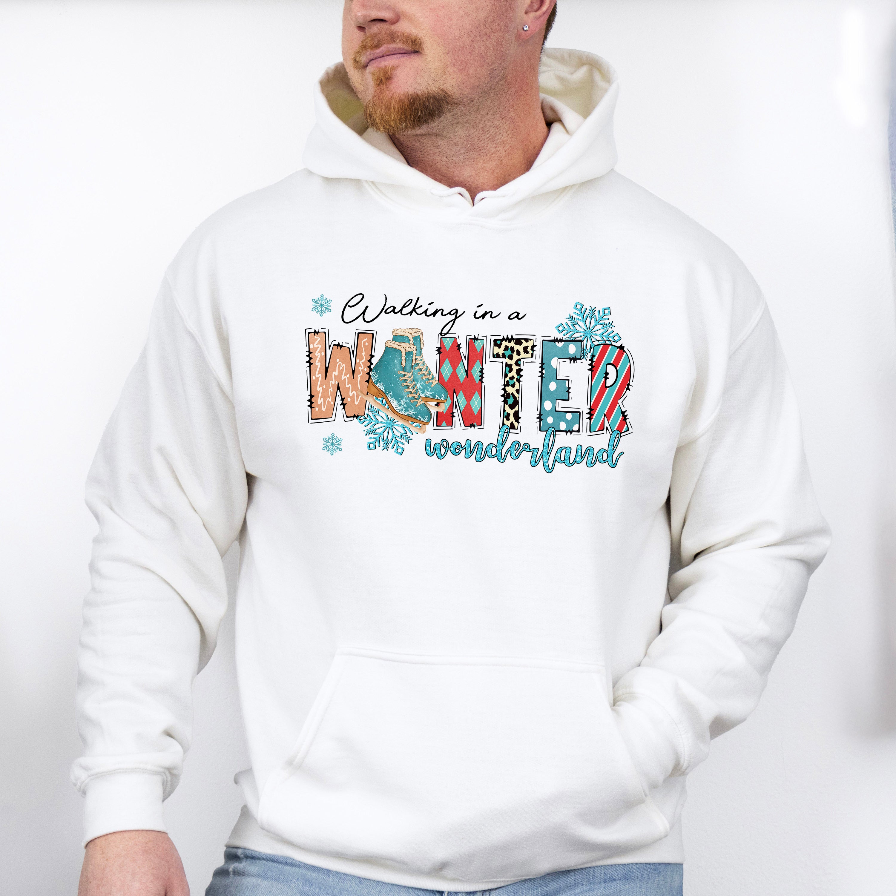 Walking In A Wonderland Design - Winter Unisex Crewneck T-Shirt Sweatshirt Hoodie