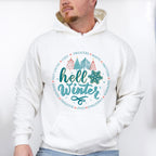 Hello Winter Tree Design - Winter Unisex Crewneck T-Shirt Sweatshirt Hoodie