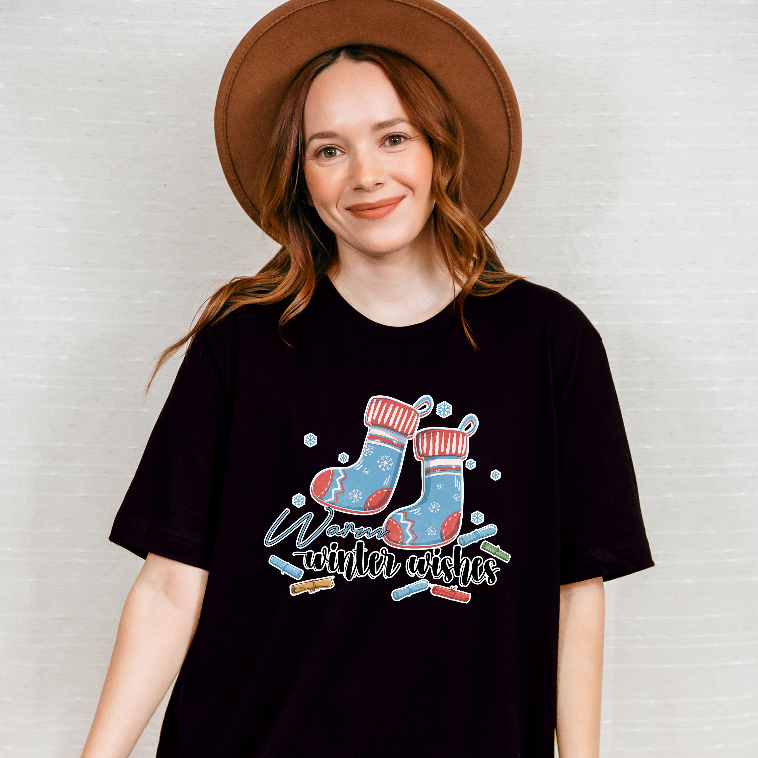 Warm Winter Wishes - Winter Unisex Crewneck T-Shirt Sweatshirt Hoodie