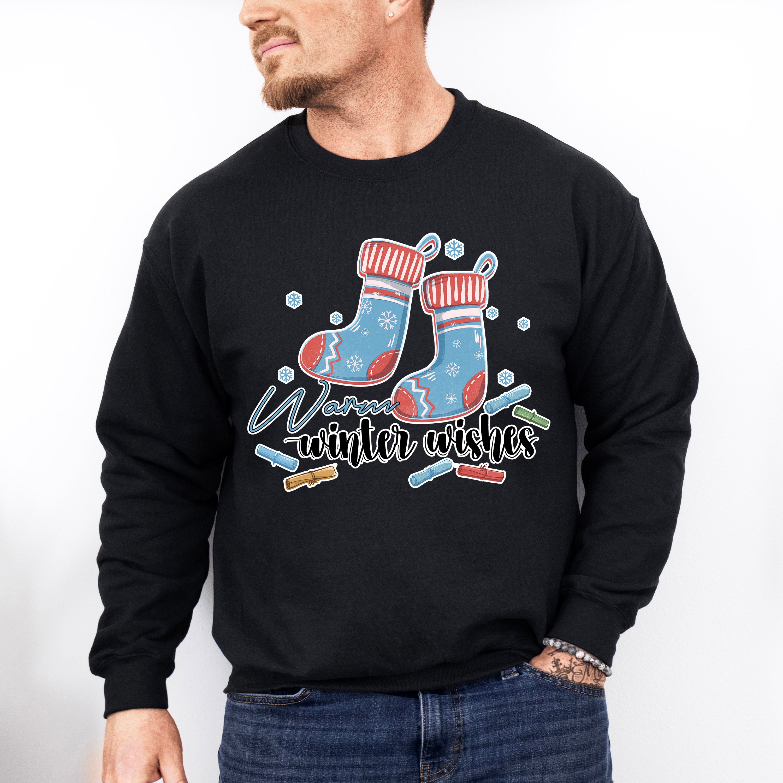 Warm Winter Wishes - Winter Unisex Crewneck T-Shirt Sweatshirt Hoodie