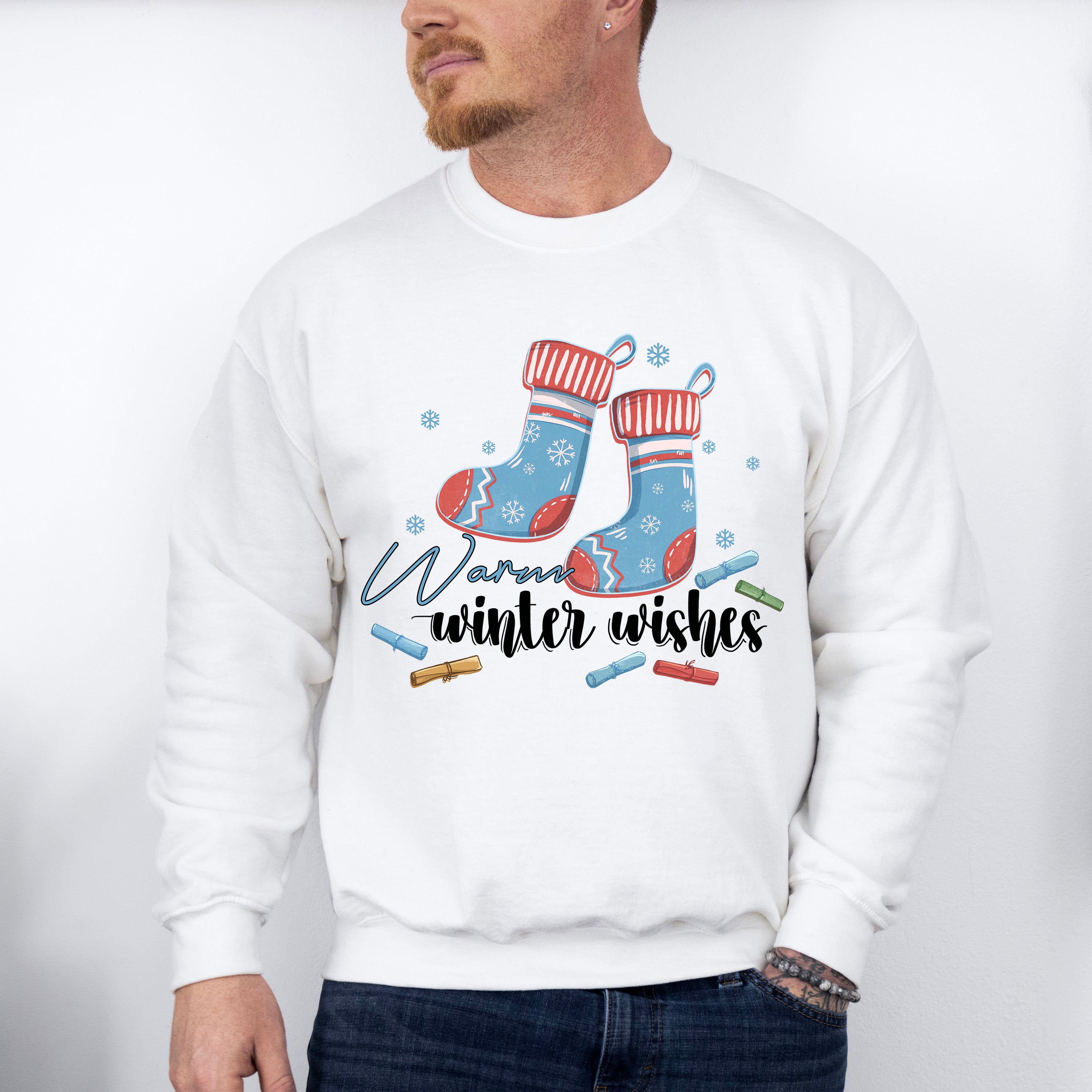 Warm Winter Wishes - Winter Unisex Crewneck T-Shirt Sweatshirt Hoodie