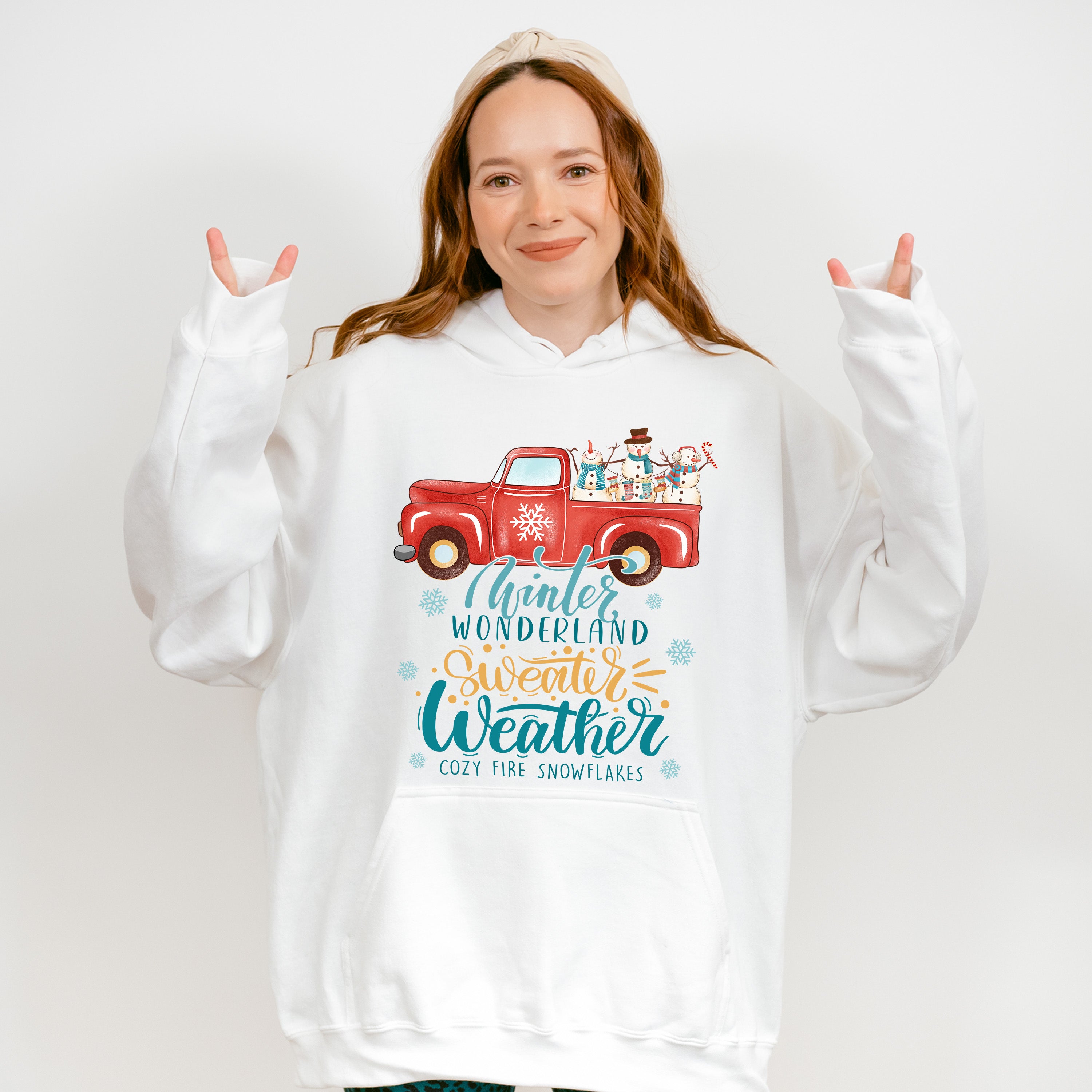 Sweater Weather Cozy Fire - Winter Unisex Crewneck T-Shirt Sweatshirt Hoodie