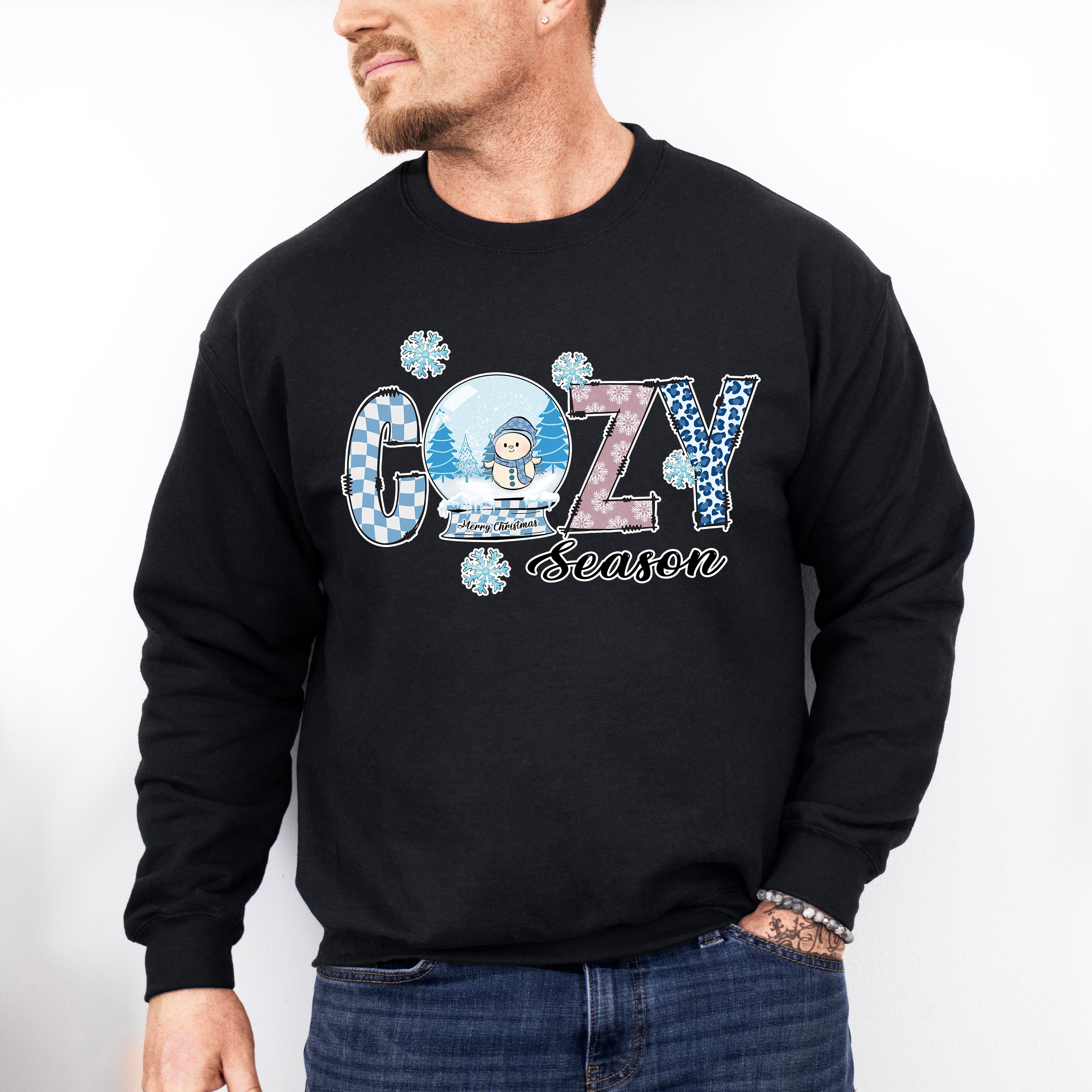 Cozy Season Snow Globe - Winter Unisex Crewneck T-Shirt Sweatshirt Hoodie
