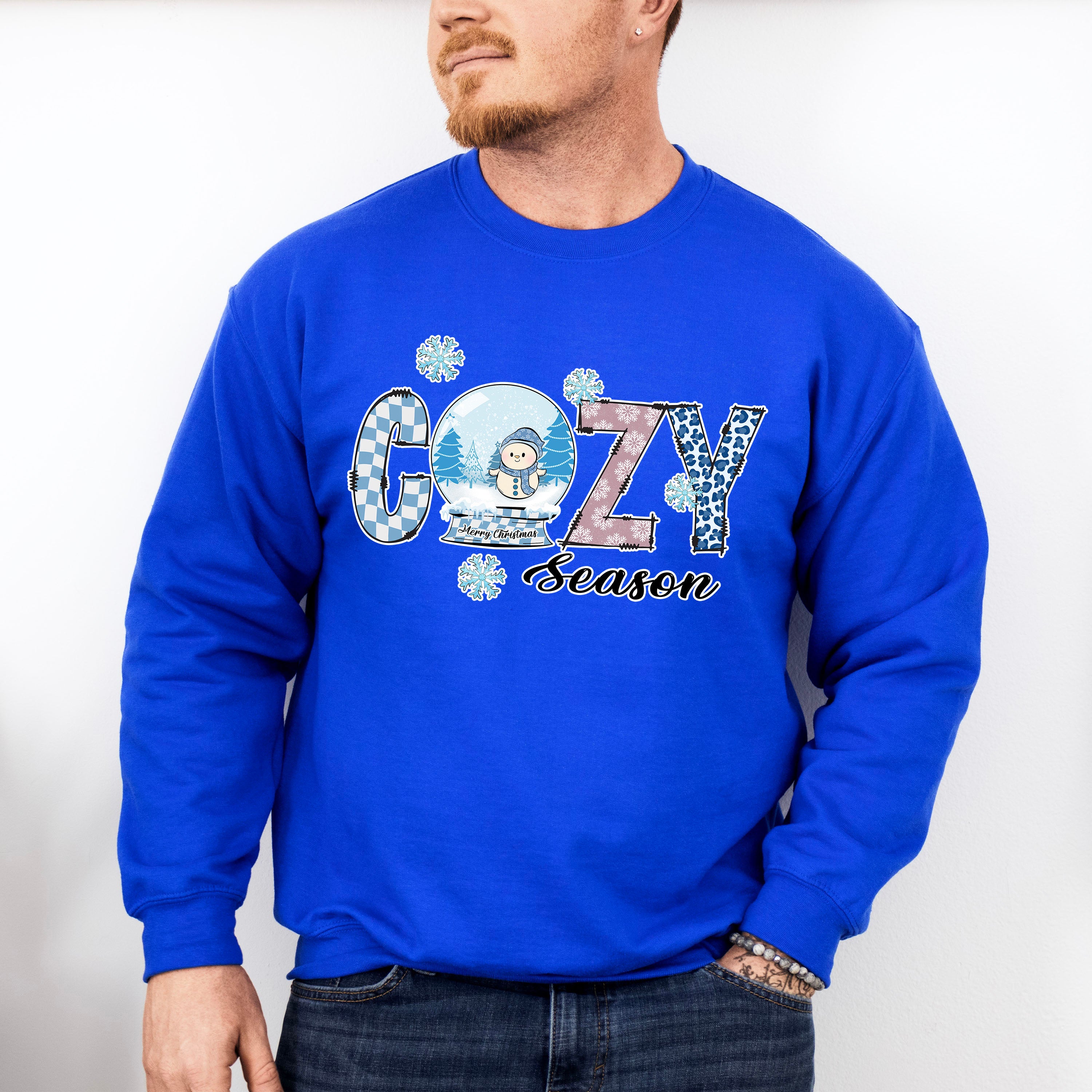 Cozy Season Snow Globe - Winter Unisex Crewneck T-Shirt Sweatshirt Hoodie