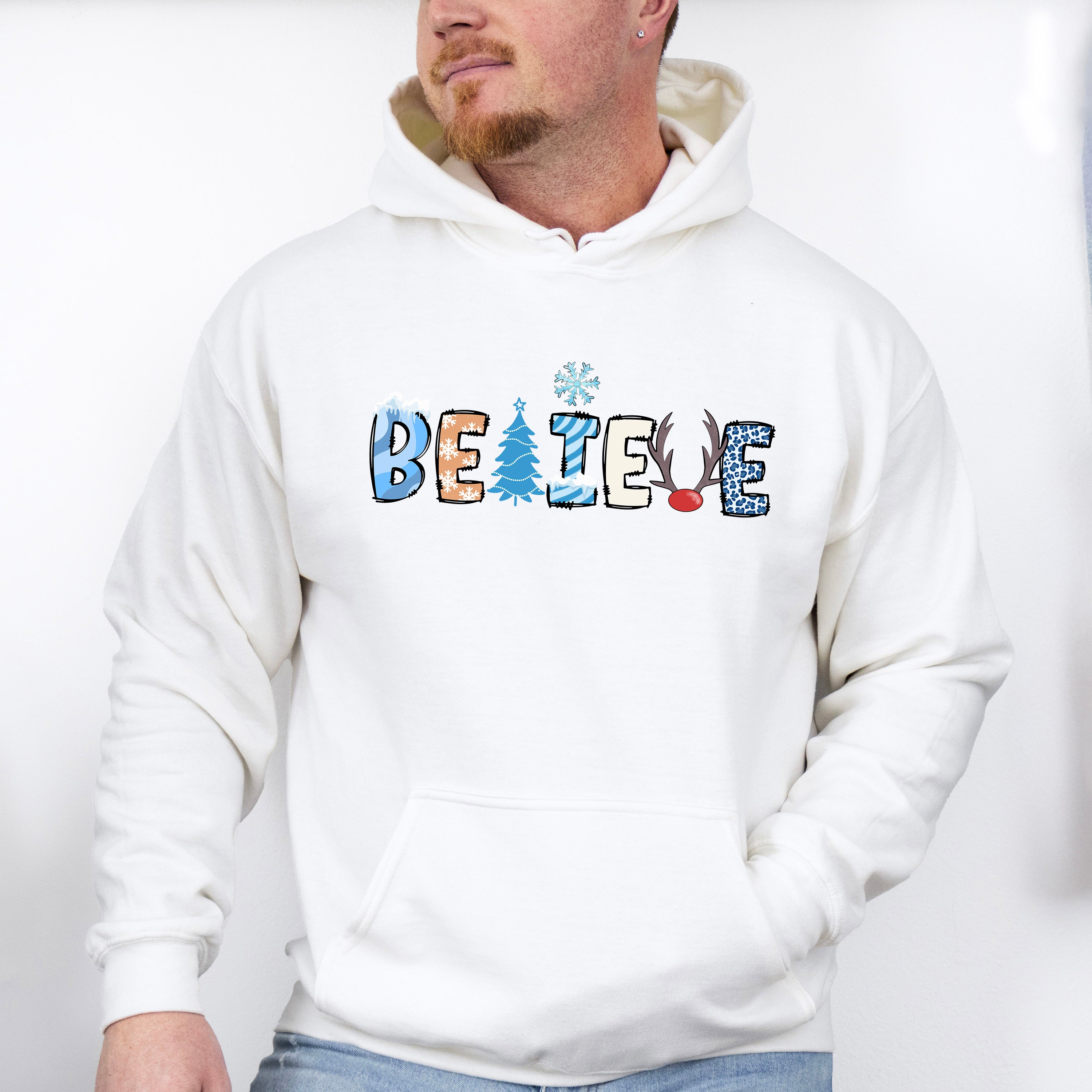 Believe Winter Design - Winter Unisex Crewneck T-Shirt Sweatshirt Hoodie