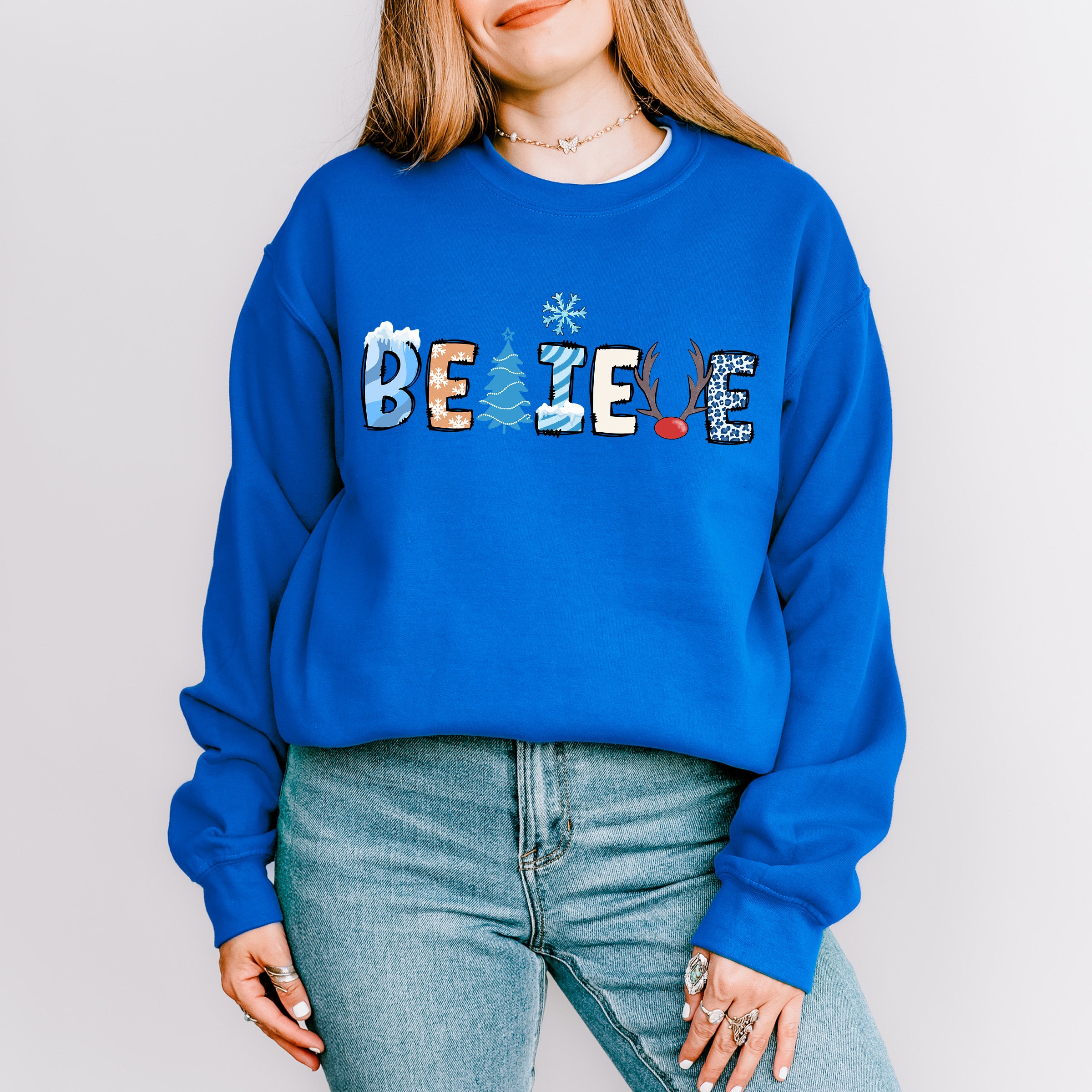 Believe Winter Design - Winter Unisex Crewneck T-Shirt Sweatshirt Hoodie