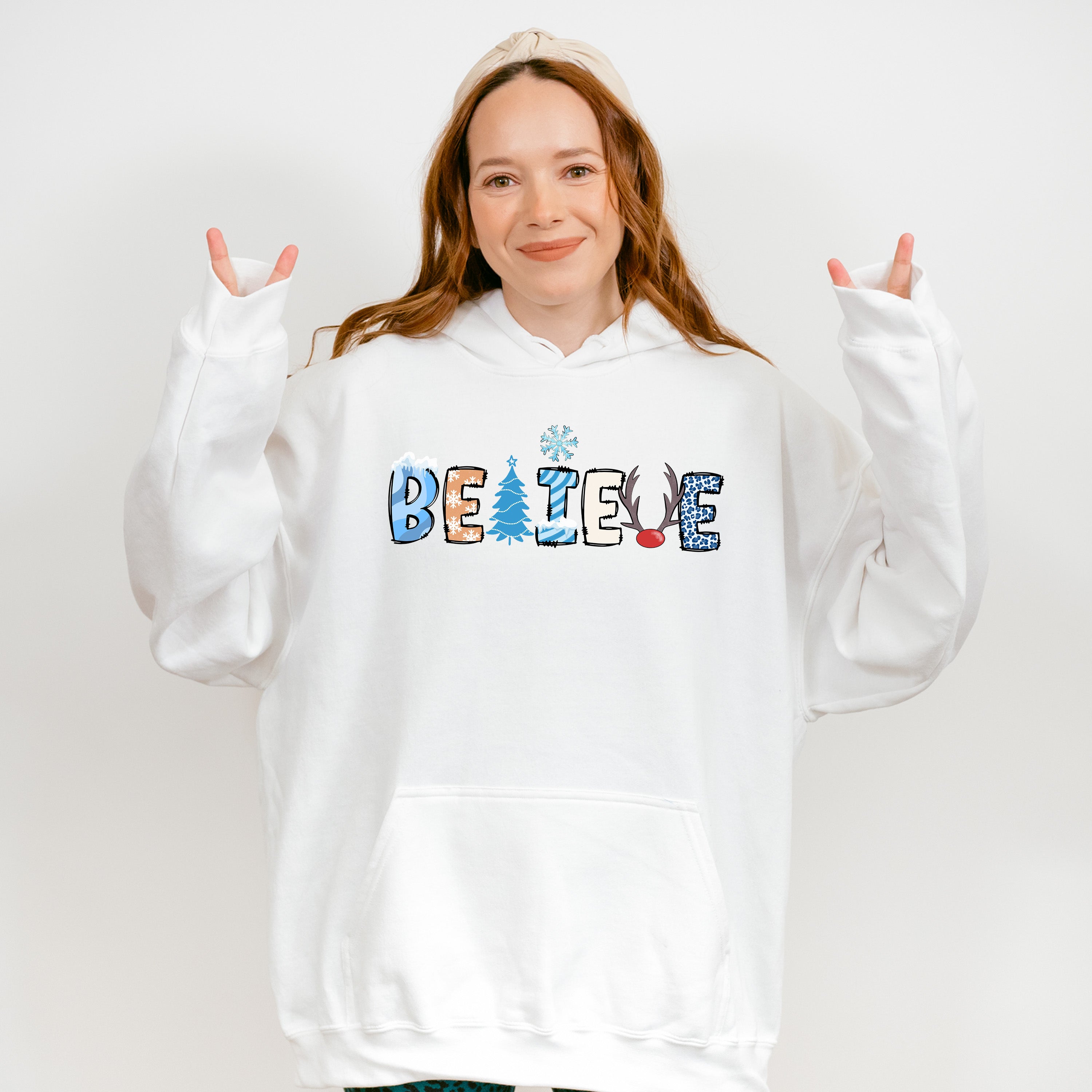 Believe Winter Design - Winter Unisex Crewneck T-Shirt Sweatshirt Hoodie