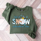 Let It Snow Somewhere Else Snowman Design - Winter Unisex Crewneck T-Shirt Sweatshirt Hoodie