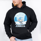 Let It Snow Snowglobe Design - Winter Unisex Crewneck T-Shirt Sweatshirt Hoodie