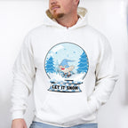 Let It Snow Snowglobe Design - Winter Unisex Crewneck T-Shirt Sweatshirt Hoodie