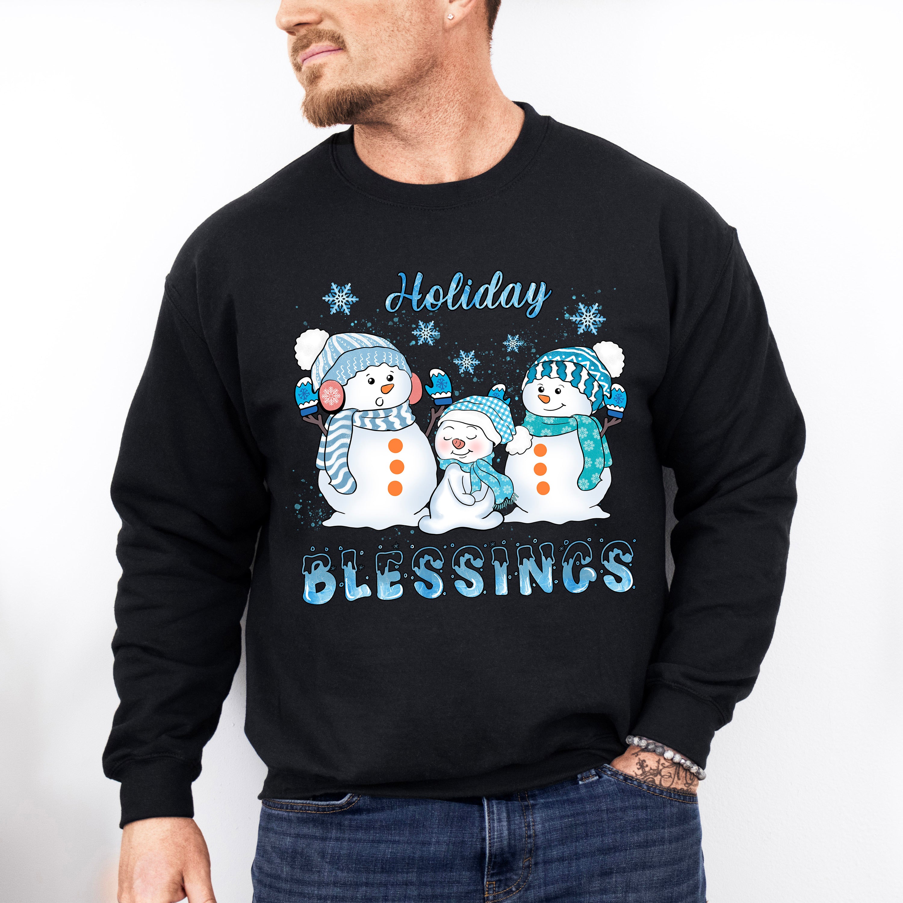 Holiday Blessings - Winter Unisex Crewneck T-Shirt Sweatshirt Hoodie