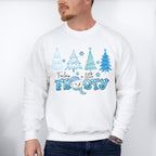 Feeling A Little Frosty Tree Design - Winter Unisex Crewneck T-Shirt Sweatshirt Hoodie