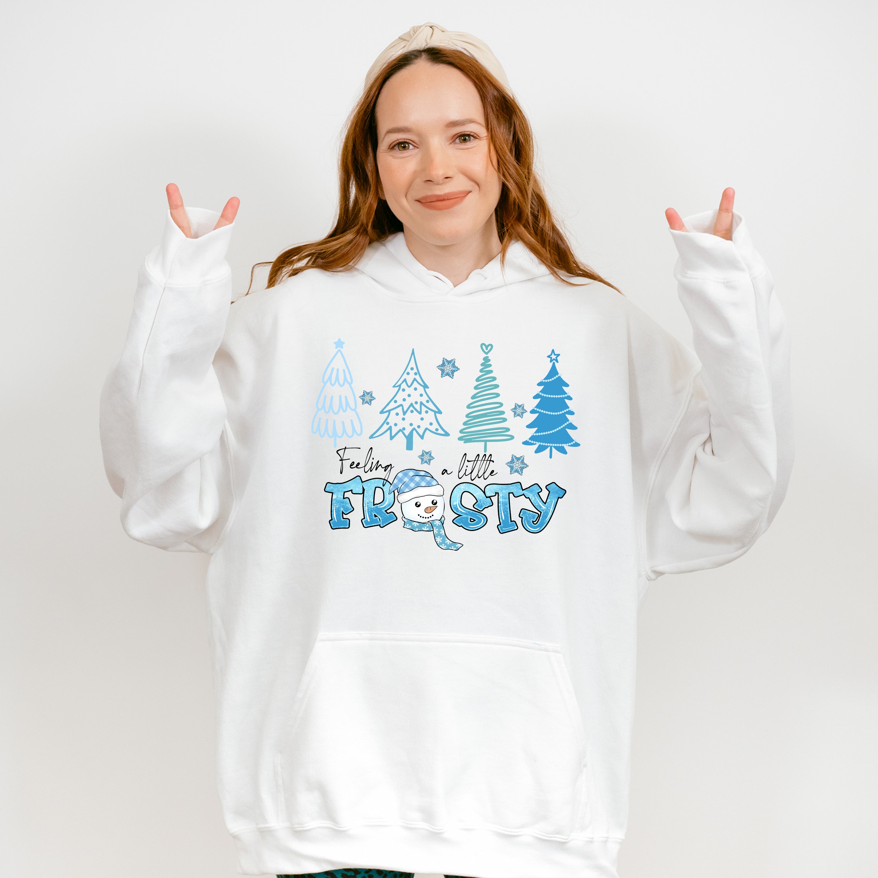 Feeling A Little Frosty Tree Design - Winter Unisex Crewneck T-Shirt Sweatshirt Hoodie