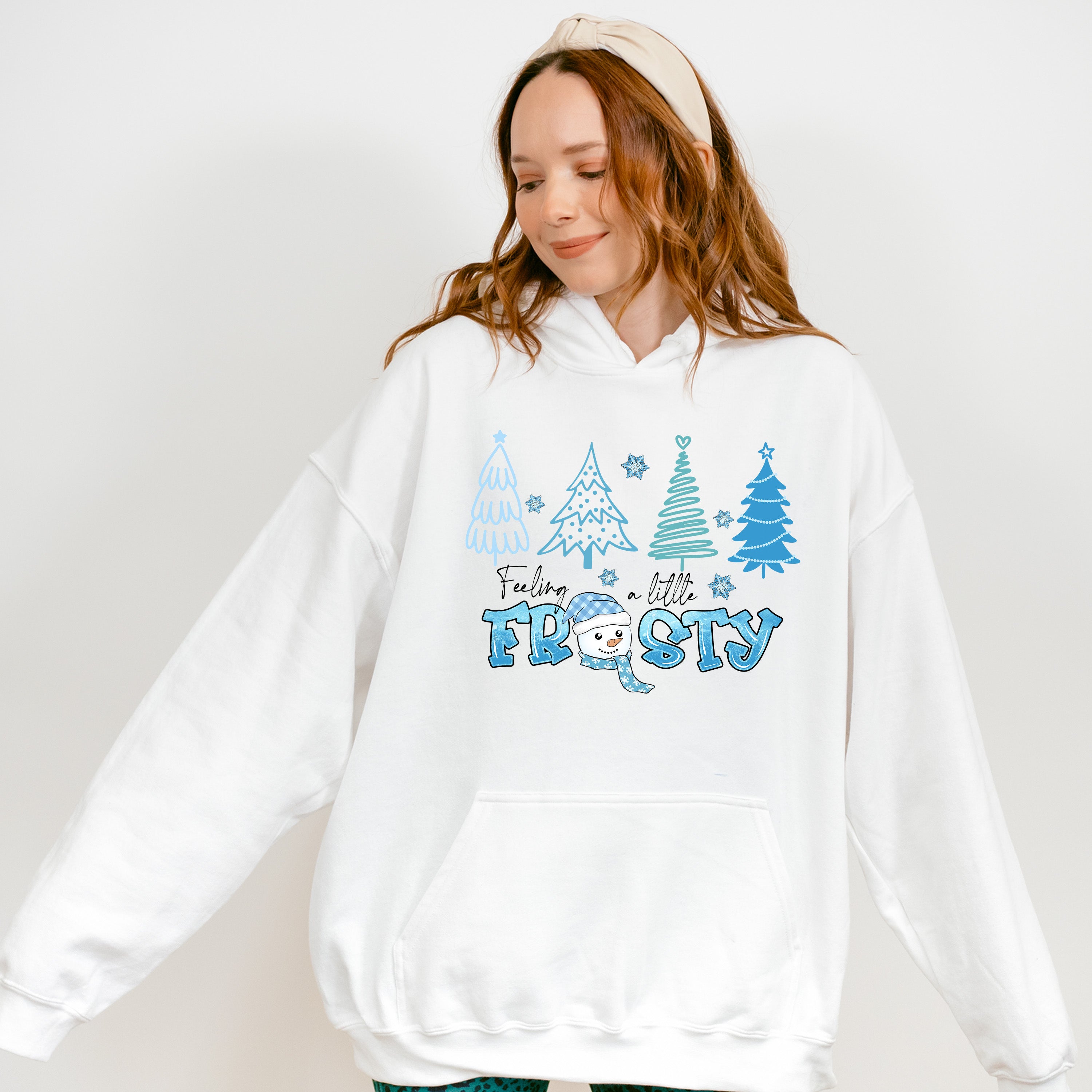 Feeling A Little Frosty Tree Design - Winter Unisex Crewneck T-Shirt Sweatshirt Hoodie