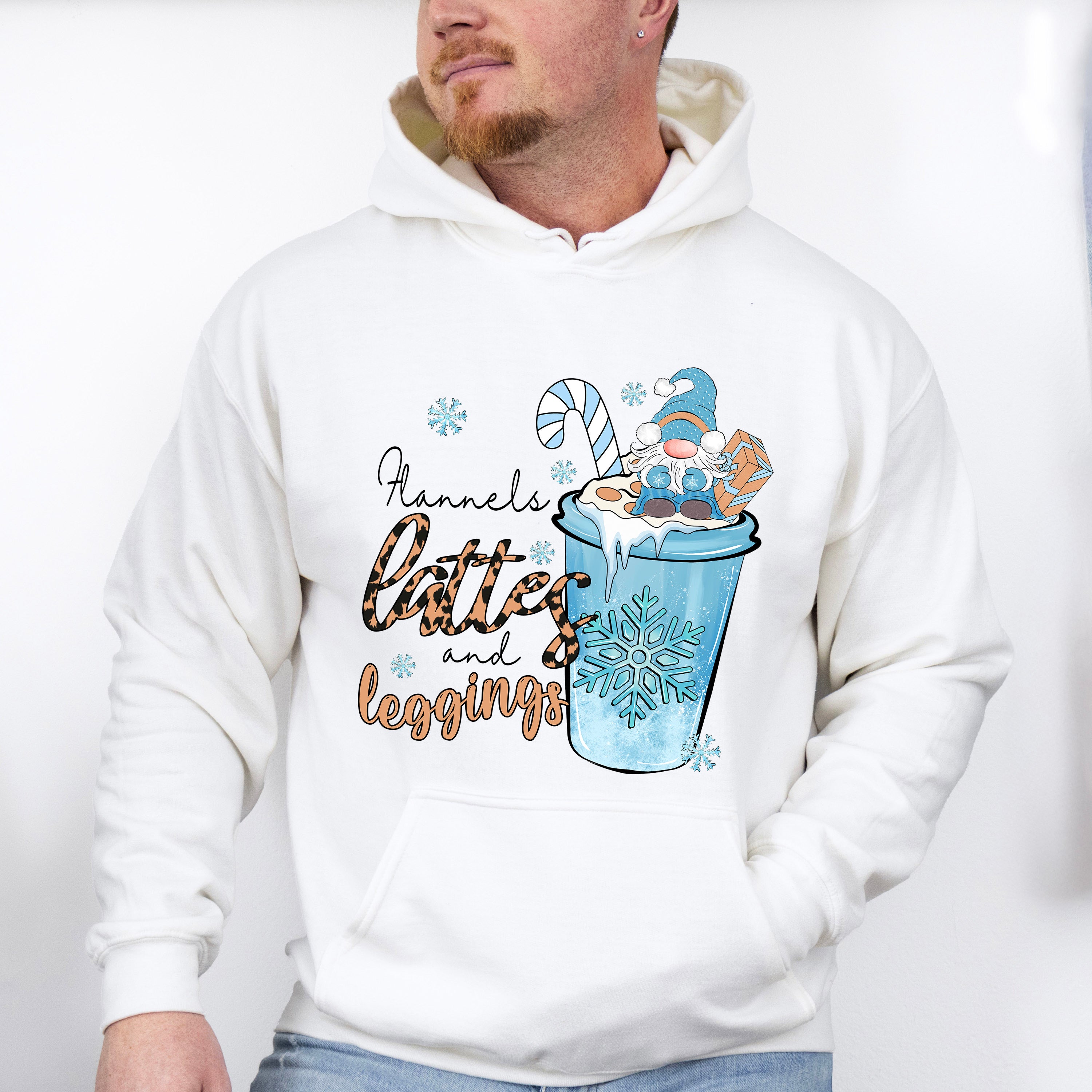 Flannels Lattes And Leggings - Winter Unisex Crewneck T-Shirt Sweatshirt Hoodie