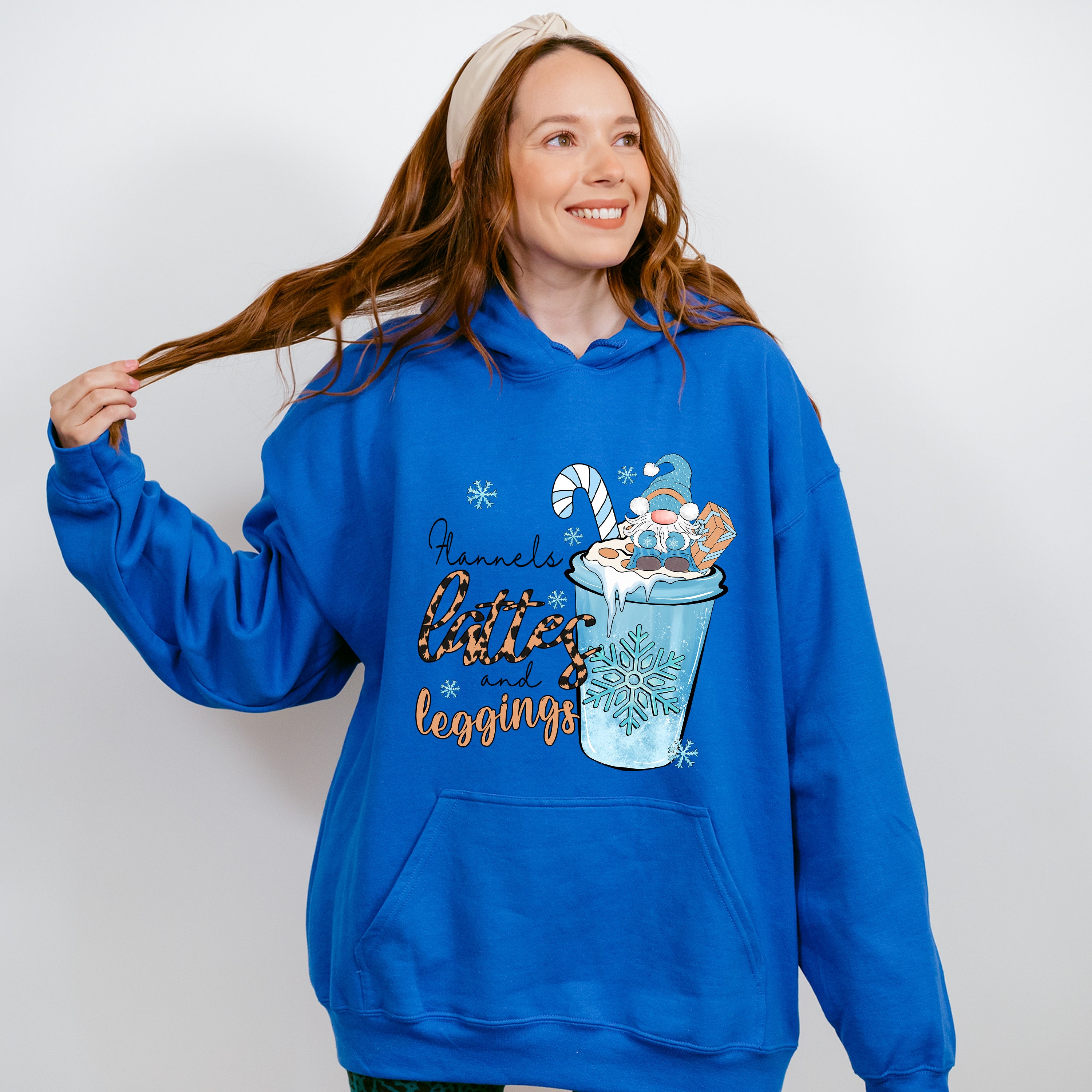 Flannels Lattes And Leggings - Winter Unisex Crewneck T-Shirt Sweatshirt Hoodie