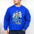 Merry And Bright Snowman Design - Winter Unisex Crewneck T-Shirt Sweatshirt Hoodie