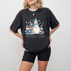 Christmas Vibes Snowman And Reindeer - Winter Unisex Crewneck T-Shirt Sweatshirt Hoodie