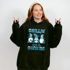 Chillin' With My Gnomies Design - Winter Unisex Crewneck T-Shirt Sweatshirt Hoodie