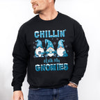 Chillin' With My Gnomies Design - Winter Unisex Crewneck T-Shirt Sweatshirt Hoodie